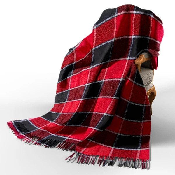 Плед бавовняний з LED лампою Love You П7 4093-F 140х200 см червоний