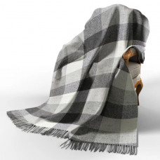 Плед бавовняний із LED лампою Love You П8 4370-F 140х200 см світлий антрацит