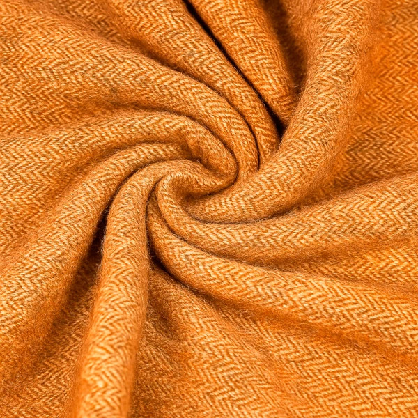 Плед вовняний Love You 6061 140х200 см гірчичне