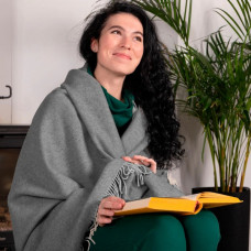 Плед вовняний Love You 6062 140х200 см сіре