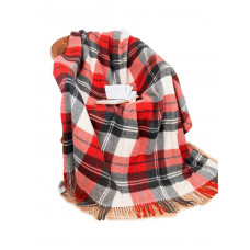 Плед вовняний Love You Ельф 2 4629 200х220 см білий з червоним