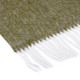 Плед вовняний тревел Love You 6032P 140х200 см оливковий