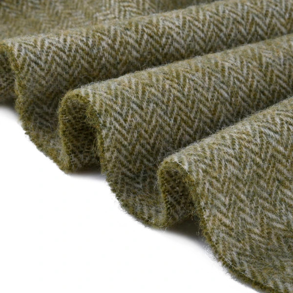 Плед вовняний тревел Love You 6032P 140х200 см оливковий