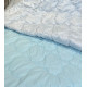 Ковдра двоспальна подвійна 4 сезони з холлофайбера Arda 21556 175х215 см блакитна