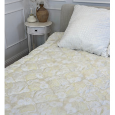 Ковдра двоспальна подвійна 4 сезони з холлофайбера Arda 21559 175х215 см бежева