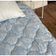 Ковдра двоспальна подвійна 4 сезони з холлофайбера Arda 21562 175х215 см синя