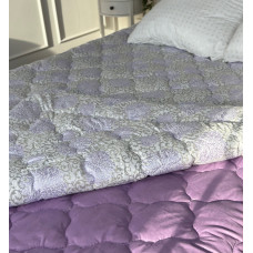 Ковдра двоспальна подвійна 4 сезони з холлофайбера Arda 21565 175х215 см фіолетова