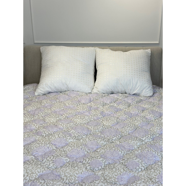 Ковдра двоспальна подвійна 4 сезони з холлофайбера Arda 21565 175х215 см фіолетова