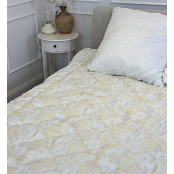 Ковдра євро подвійна 4 сезони з холлофайбера Arda 21560 195х215 см бежева