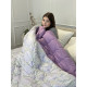 Ковдра євро подвійна 4 сезони з холлофайбера Arda 21566 195х215 см фіолетова
