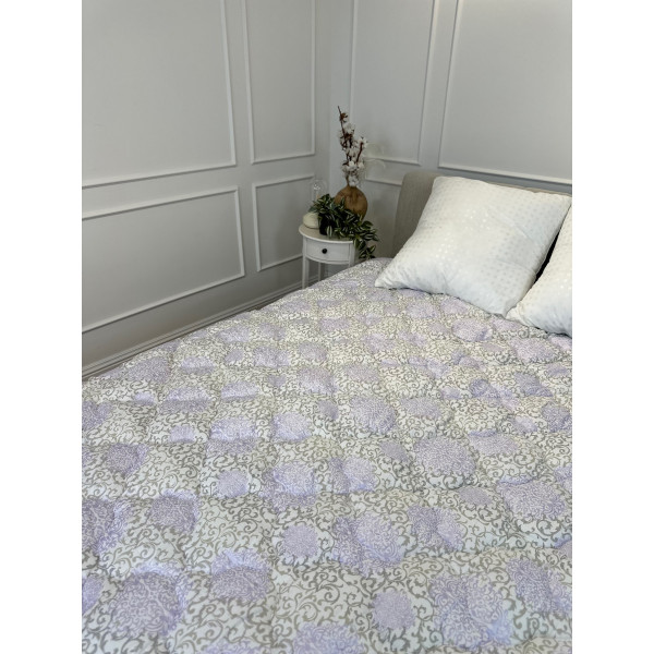 Ковдра євро подвійна 4 сезони з холлофайбера Arda 21566 195х215 см фіолетова