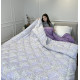 Ковдра полуторна подвійна 4 сезони з холлофайбера Arda 21564 142х210 см фіолетова