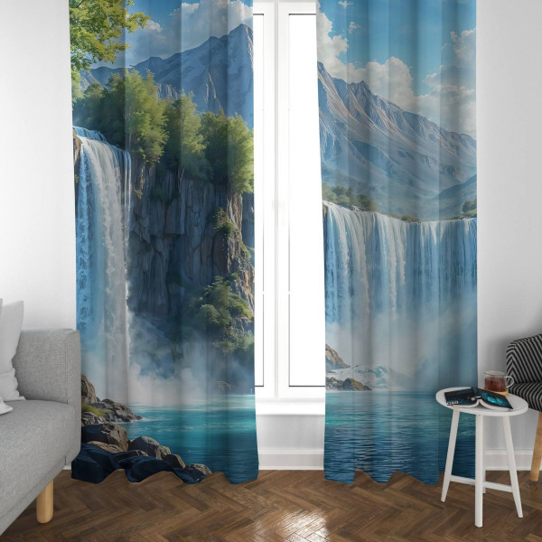 Штори 3D Водоспад 31645 300х150 см