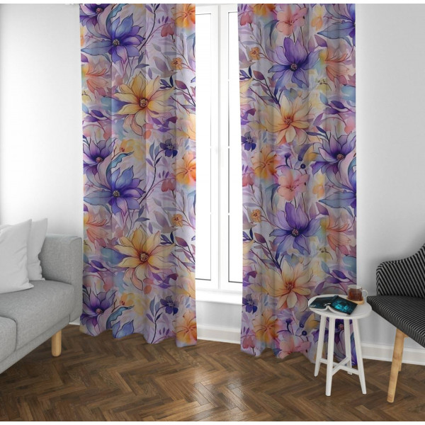 Штори 3D Квітковий шарм 31670 270х150 см
