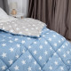 Ковдра полуторна ТЕП Alaska 1-00150-23920 150х205 см блакитна з сірим