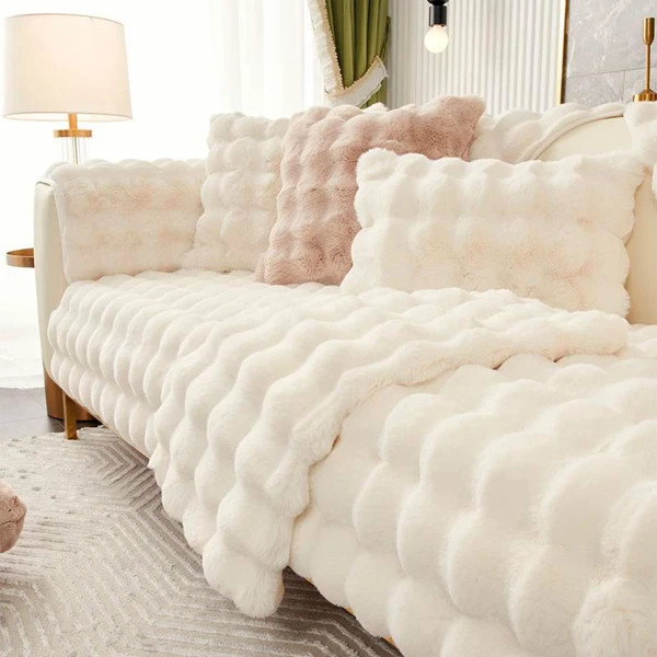 Накидка для м'яких меблів Love You 8403 90x210 см айворі