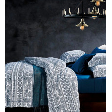 Постільна білизна VIP Сатин Люкс Євро двостороння B-013 Love You Євро