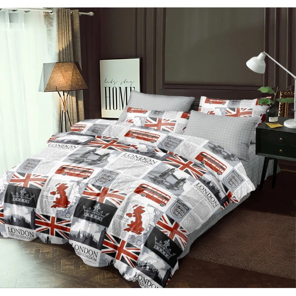 Постільна білизна сімейна Love You Поплін 203018 7418 150х220х2 см