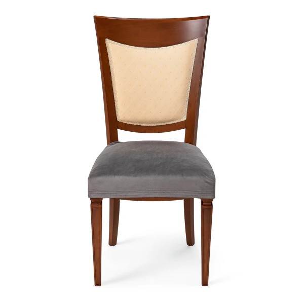 Чохли на сидіння стільця Love You Велюр 85143 2 шт темно-сірі