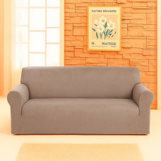 Чохол на диван тримісний велюровий Love You 81201 капучино