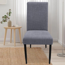 Чохол на стілець універсальний Love You New Corn Fleece 83208 сірий