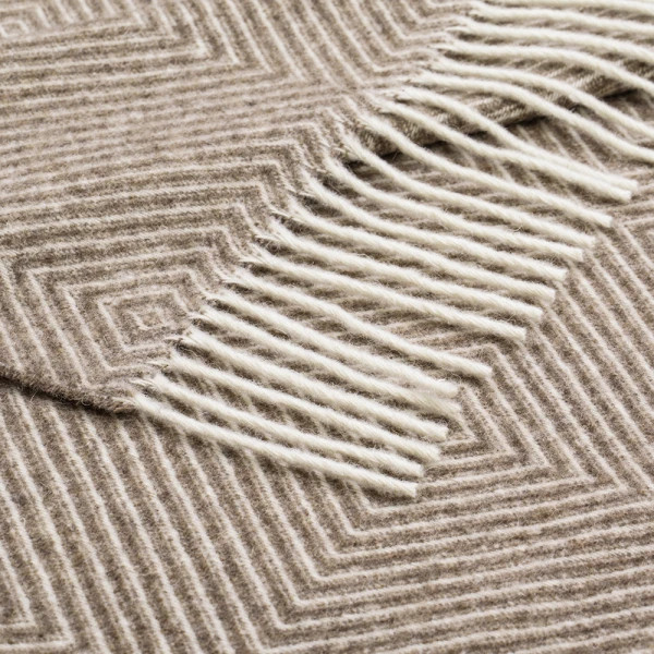 Плед мериносовий Love You РОМБ 4235 140х200 см коричневий