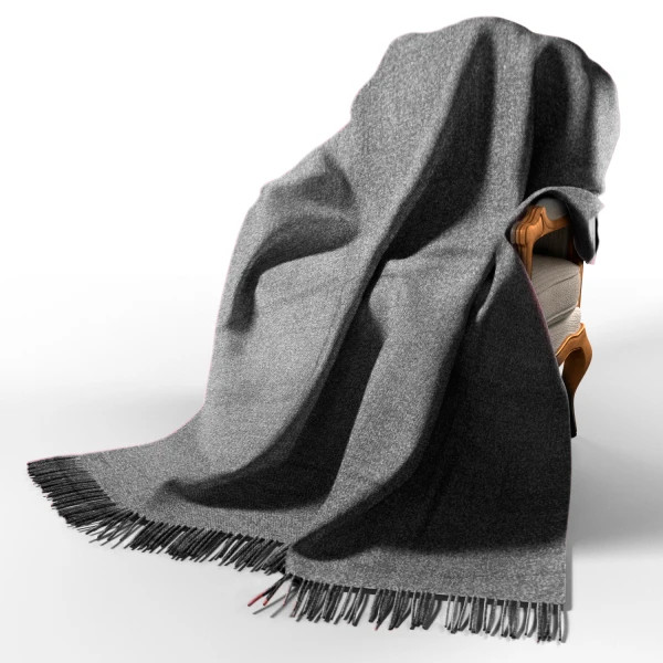 Плед вовняний Love You П2 4474 140х200 см сірий