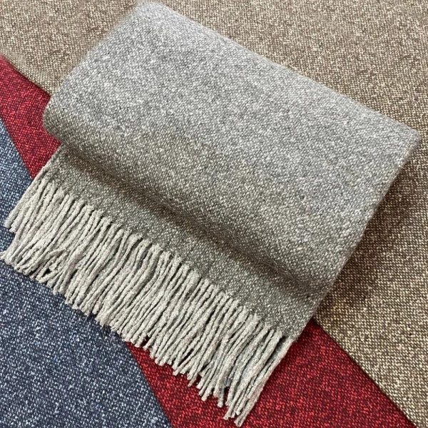 Плед вовняний Love You П2 4474 140х200 см сірий