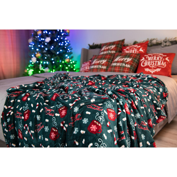 Плед Ardesto Flannel Солодке какао ART0116PB 160х200 см зелений