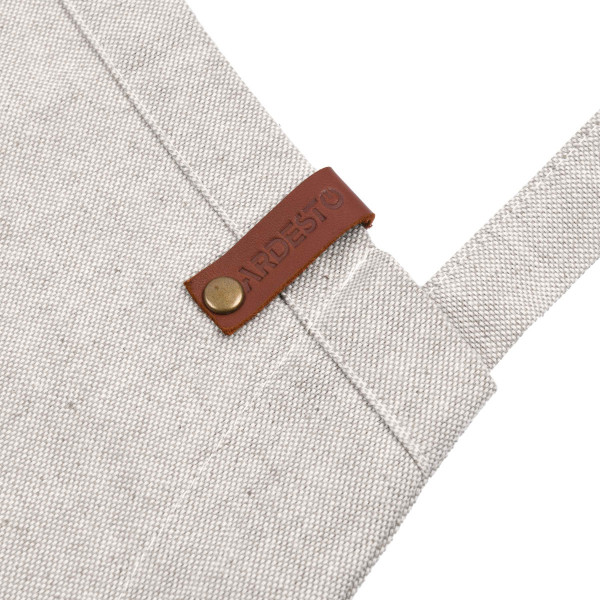 Фартух кухонний Ardesto Oliver ART12OL 63х76 см світло-сірий