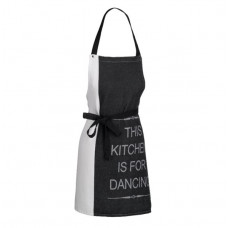 Фартух кухонний Kela Gianna 12775 67х80 см чорний з білим