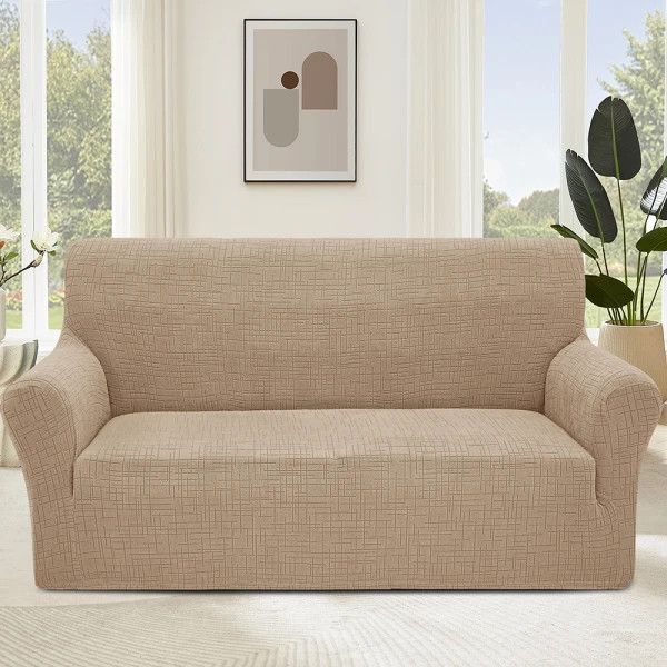 Чохол на диван 3-місний Love You New Corn Fleece 81205 бежевий