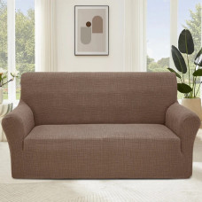 Чохол на диван 3-місний New Corn Fleece корчневый Love You