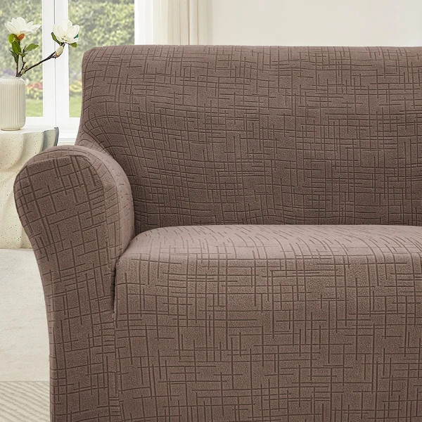 Чохол на диван 3-місний New Corn Fleece корчневый Love You