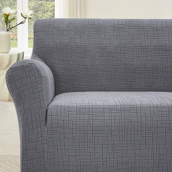 Чохол на диван 3-місний Love You New Corn Fleece 81208 сіре