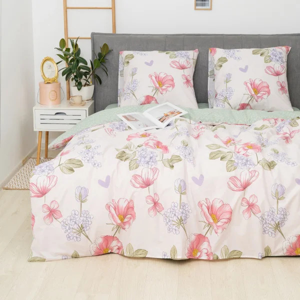 Постільна білизна двоспальне Viluta Ранфорс 25364-2 210х175 см