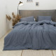 Постільна білизна двоспальне Viluta Сатин Wash-79-2 210х175 см синьо-сірий