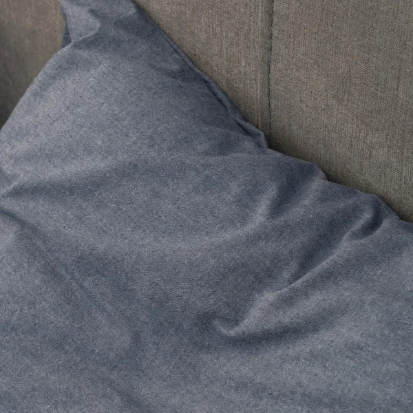 Постільна білизна двоспальне Viluta Сатин Wash-79-2 210х175 см синьо-сірий