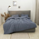 Постільна білизна полуторна Viluta Сатин Wash-79-1-5 143х210 см синьо-сірий