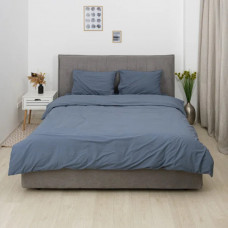 Постільна білизна полуторна Viluta Сатин Wash-85-1-5 143х210 см глибокий синій