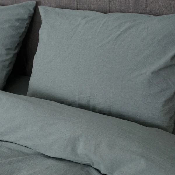 Постільна білизна полуторна Viluta Сатин Wash-86-1-5 143х210 см м'ятна