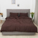 Постільна білизна сімейна Viluta Сатин Wash-82-S 210х143х2 см шоколадне