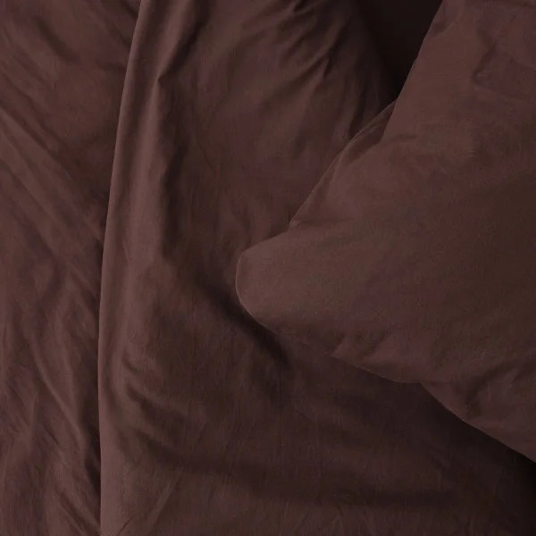 Постільна білизна сімейна Viluta Сатин Wash-82-S 210х143х2 см шоколадне