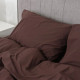 Постільна білизна сімейна Viluta Сатин Wash-82-S 210х143х2 см шоколадне
