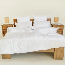 Постільна білизна сімейна Tiare Сатин Жаккард 1908-S 210х143х2 см біла