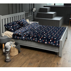 Постільна білизна двоспальне Dushka Home Сатин Плюш 21448 180х215 см