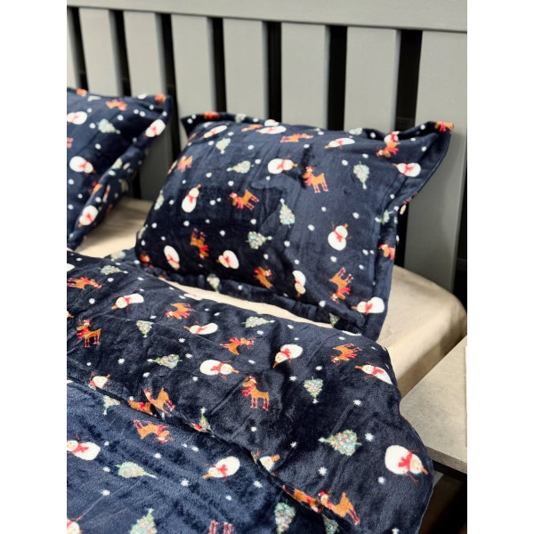 Постільна білизна двоспальне Dushka Home Сатин Плюш 21448 180х215 см