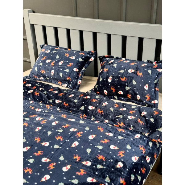 Постільна білизна двоспальне Dushka Home Сатин Плюш 21448 180х215 см