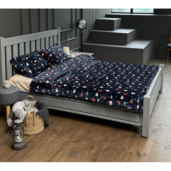 Постільна білизна полуторна Dushka Home Сатин Плюш 21447 160х215 см