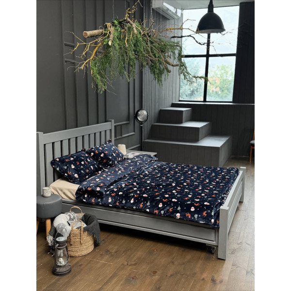 Постільна білизна полуторна Dushka Home Сатин Плюш 21447 160х215 см